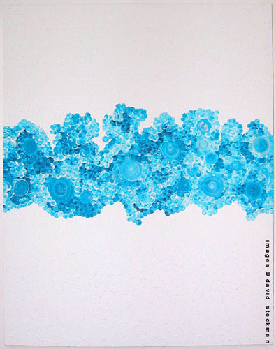 a blue line